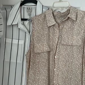 Sleeveless blouses. Worthington size 10-12